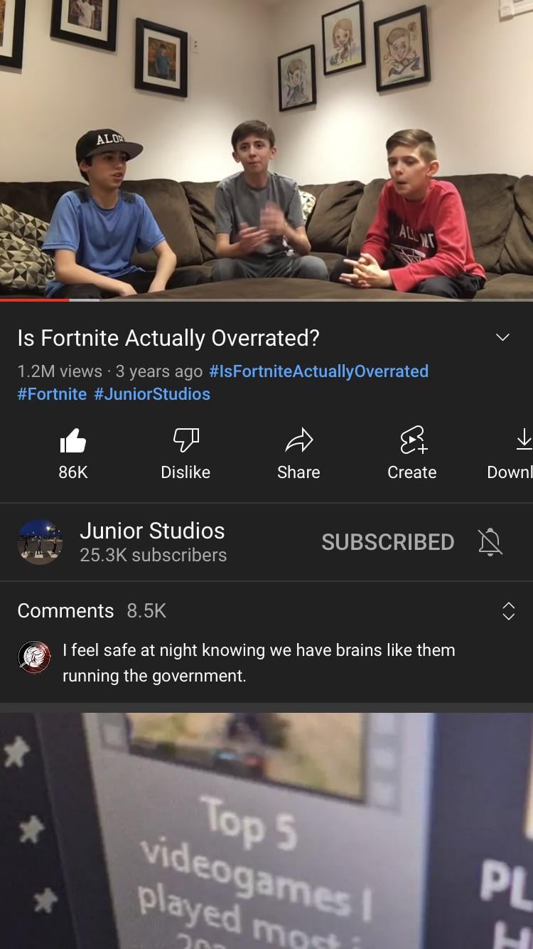 is fortnite overrated meme