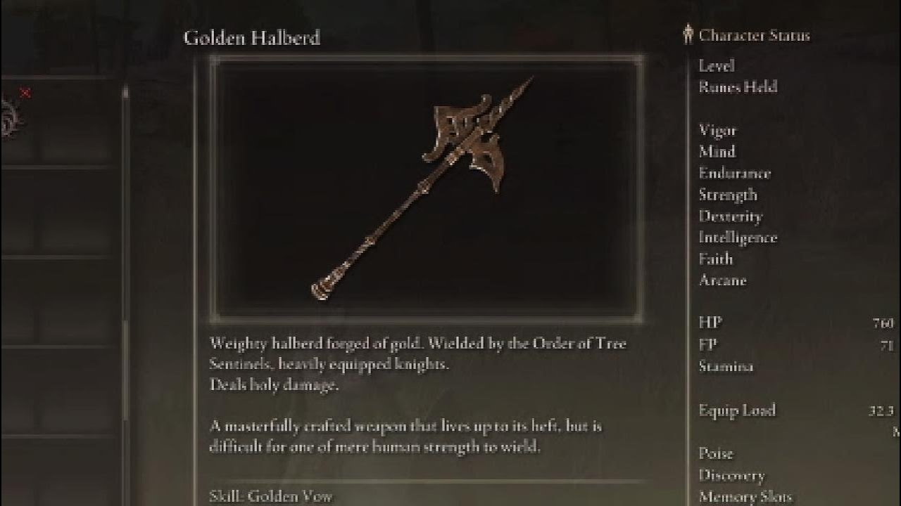 is golden halberd good