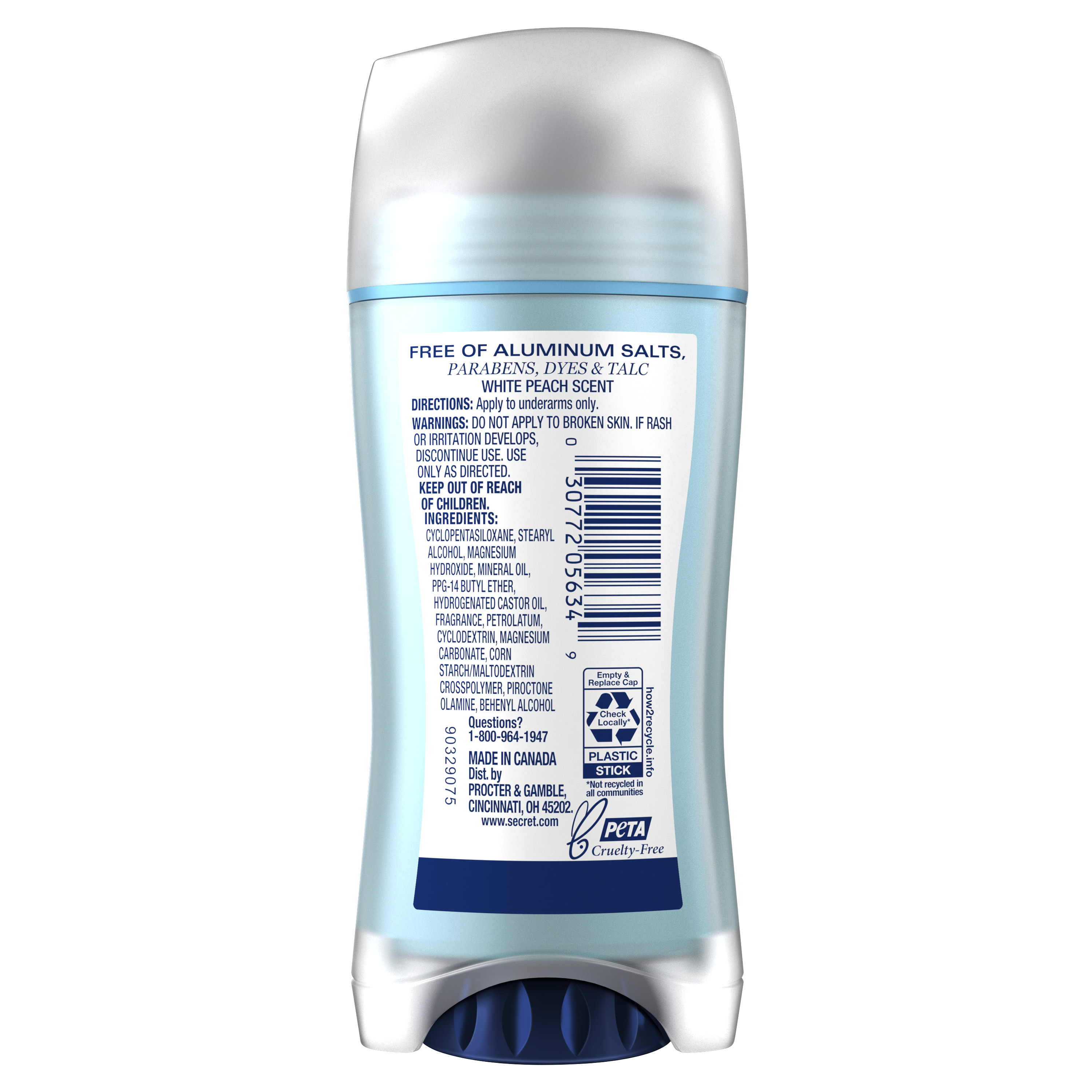 is secret aluminum free deodorant safe