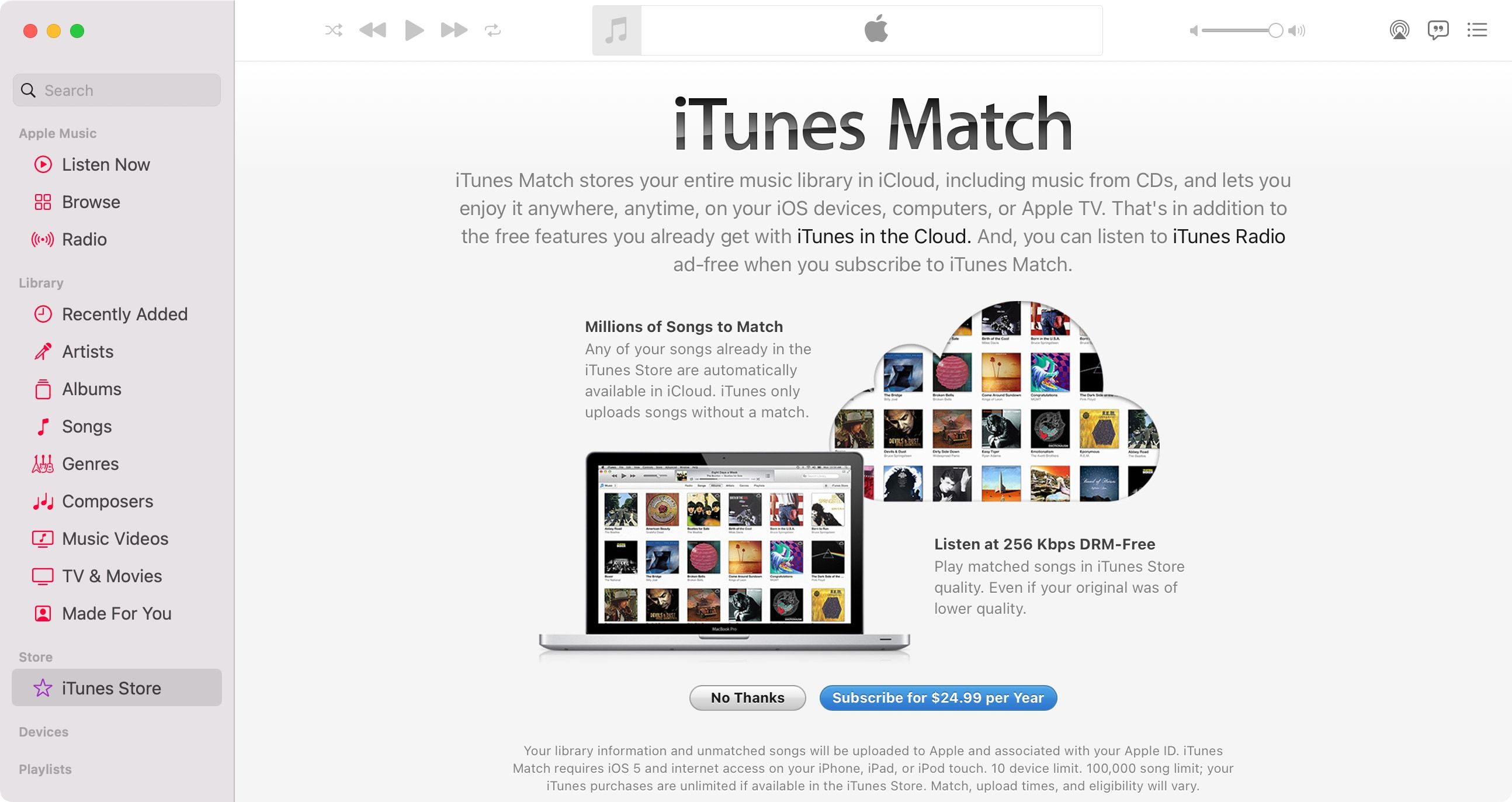 itunes match family sharing