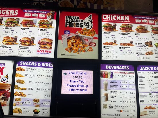 jack in the box menu