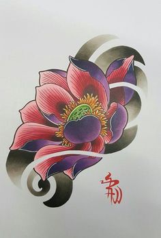 japanese tattoo lotus