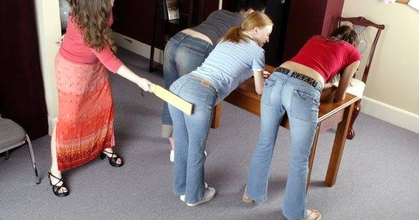 jeans spanking