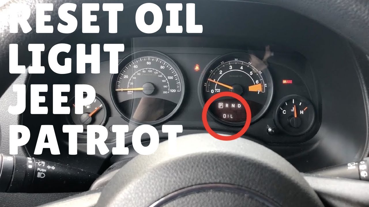 jeep patriot oil change