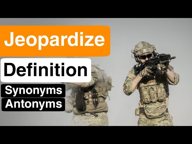 jeopardize synonym