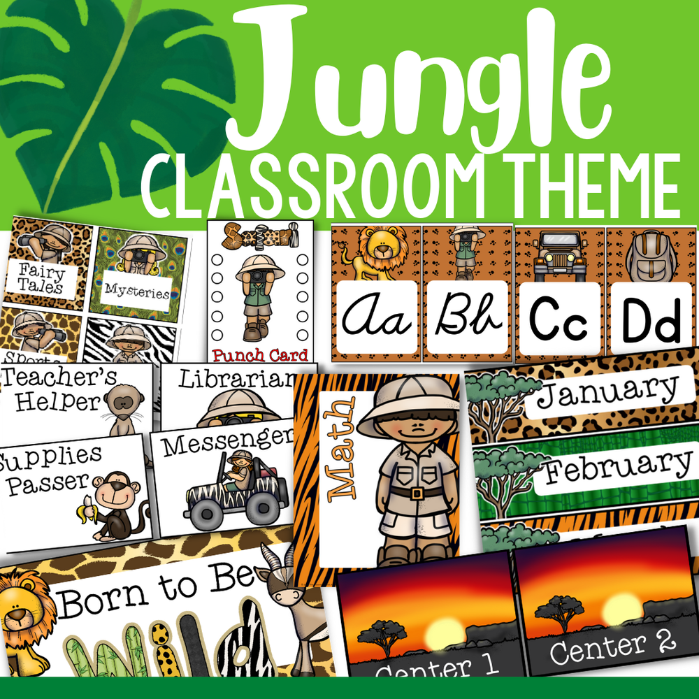 jungle themed classroom