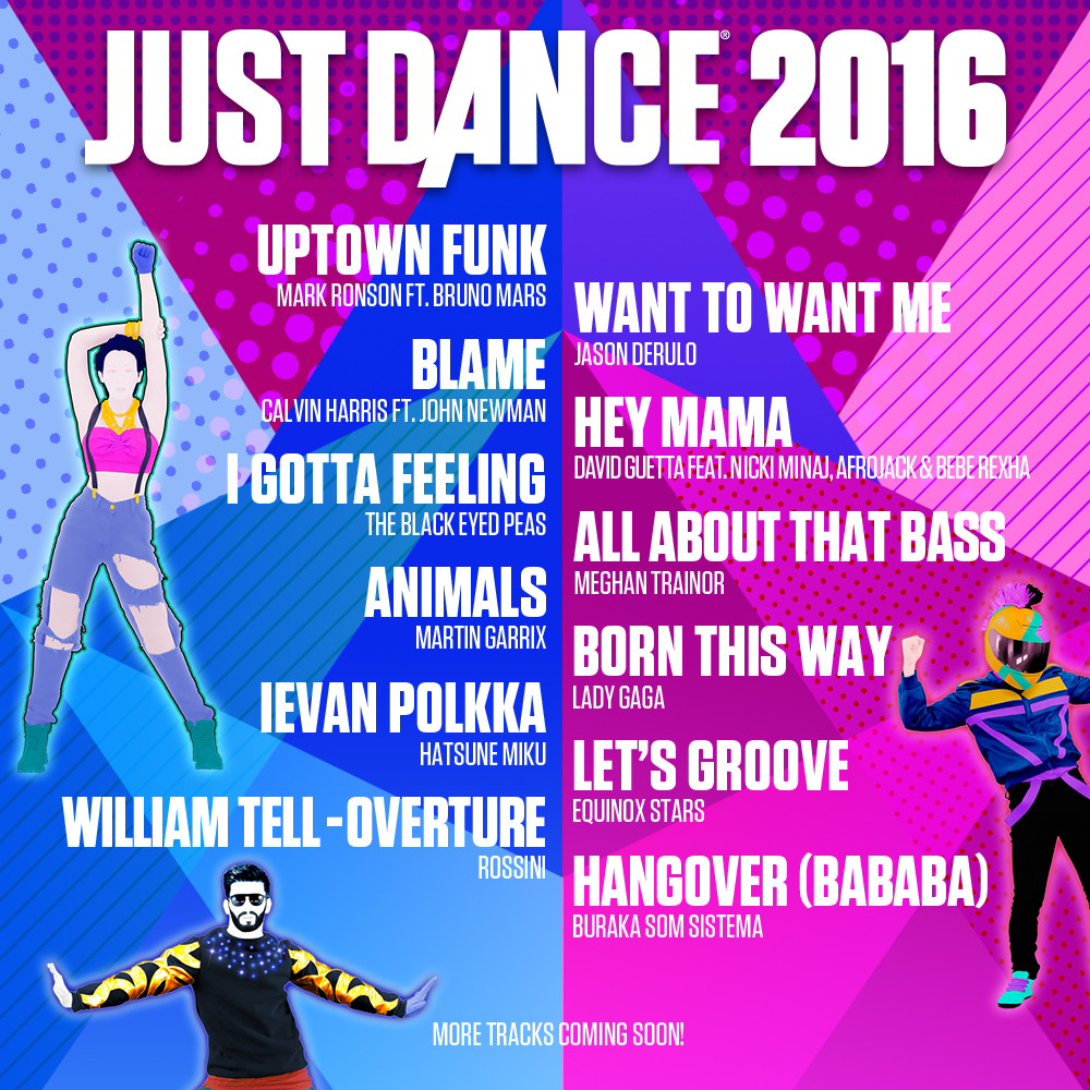 just dance songs