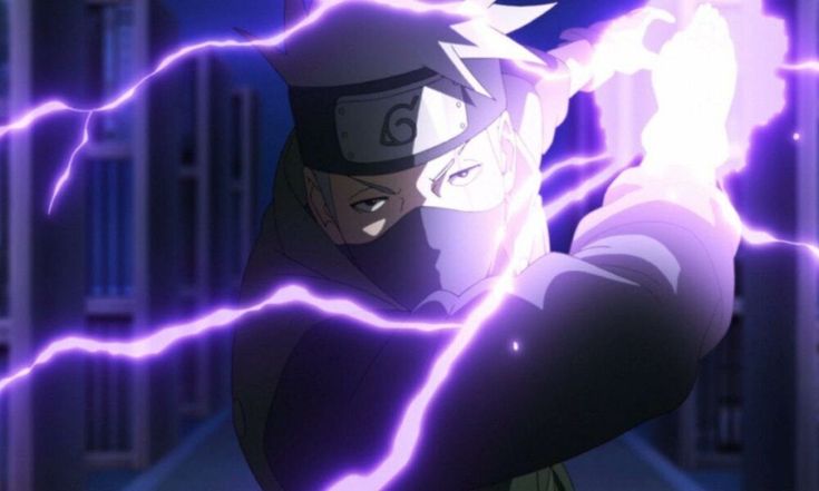 kakashi purple lightning