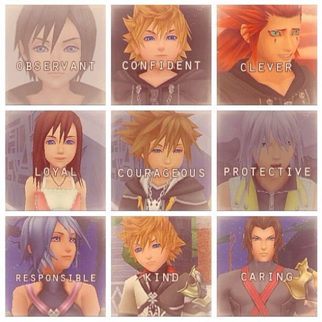 kingdom hearts characters names