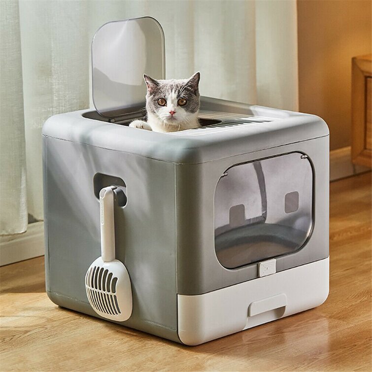 kitty litter tray with lid