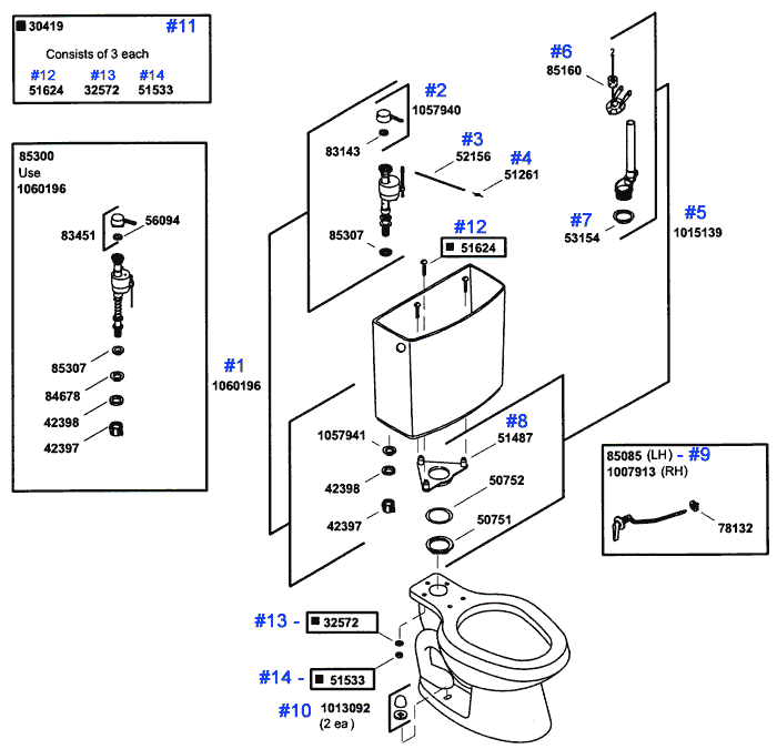 kohler toilet valve replacement