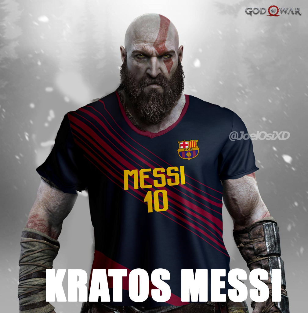 kratos messi meme