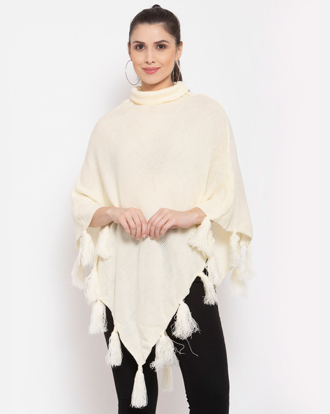 ladies poncho sweater