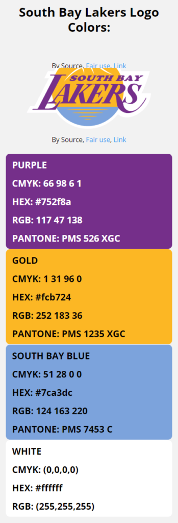 lakers colors hex