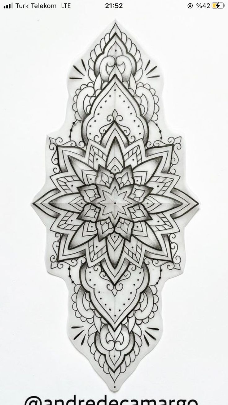 lang mandala tattoo vorlagen