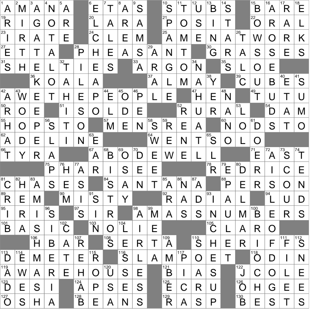 latimes crossword