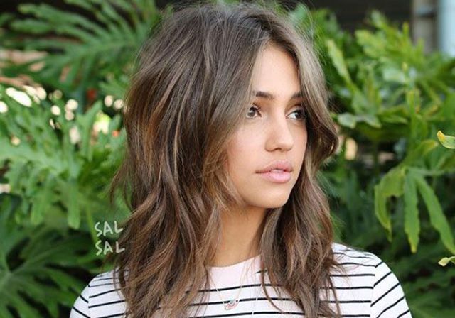 layered medium length hair