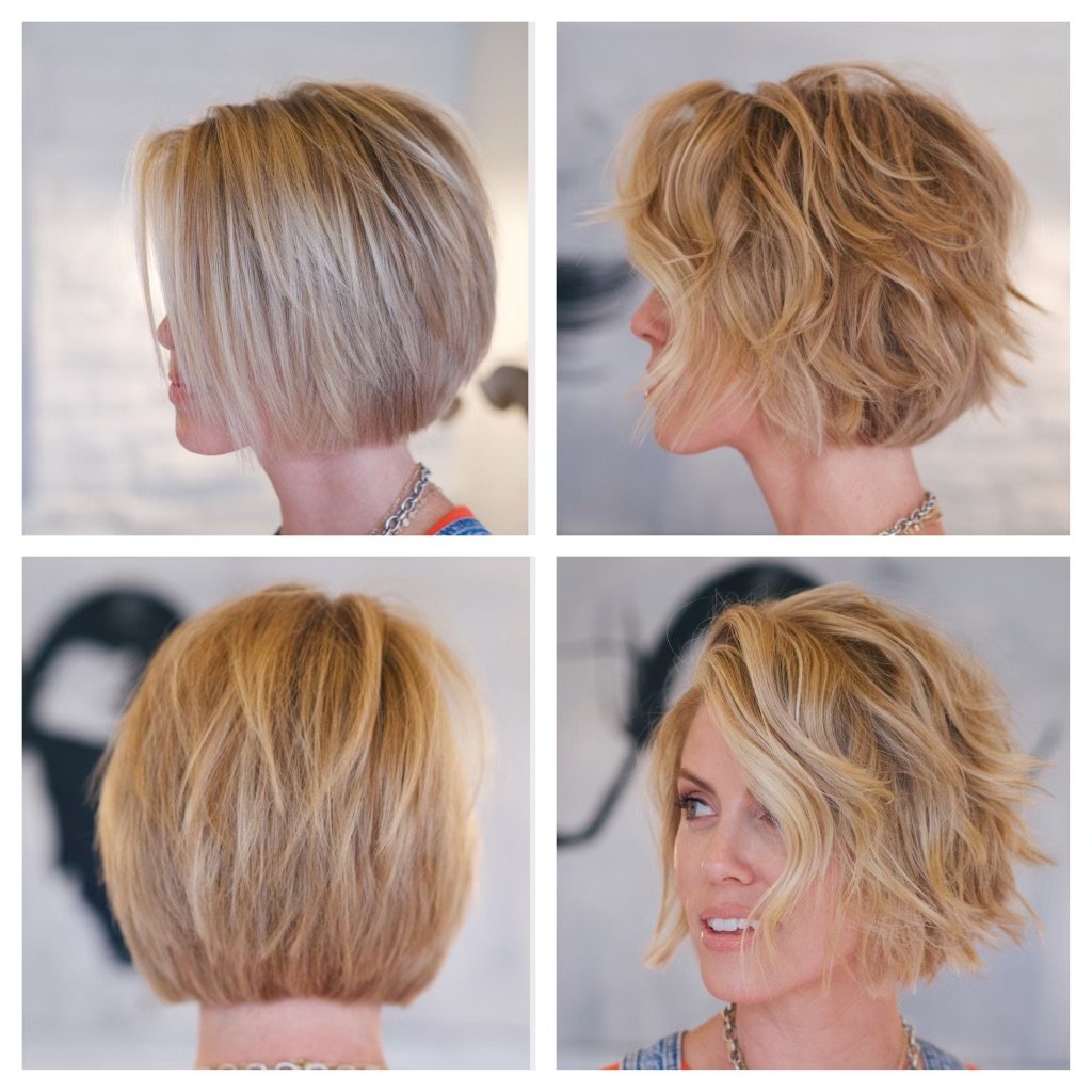 layered short bob cut