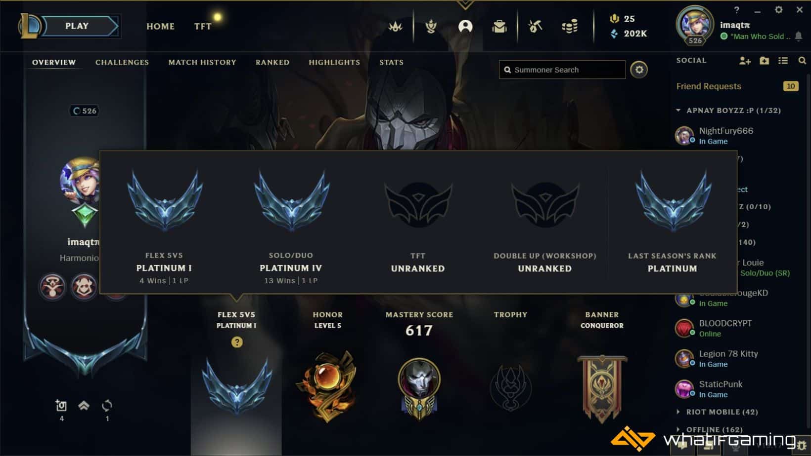 league of legends how to check mmr