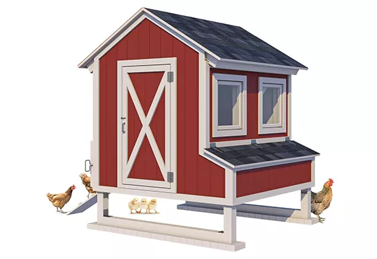 lean to chicken coop plans