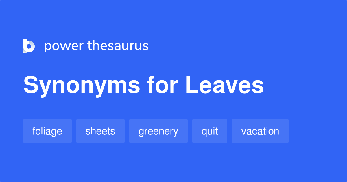 leaves synonym