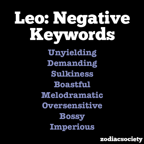 leo bad qualities