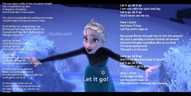 let it go lyrcis