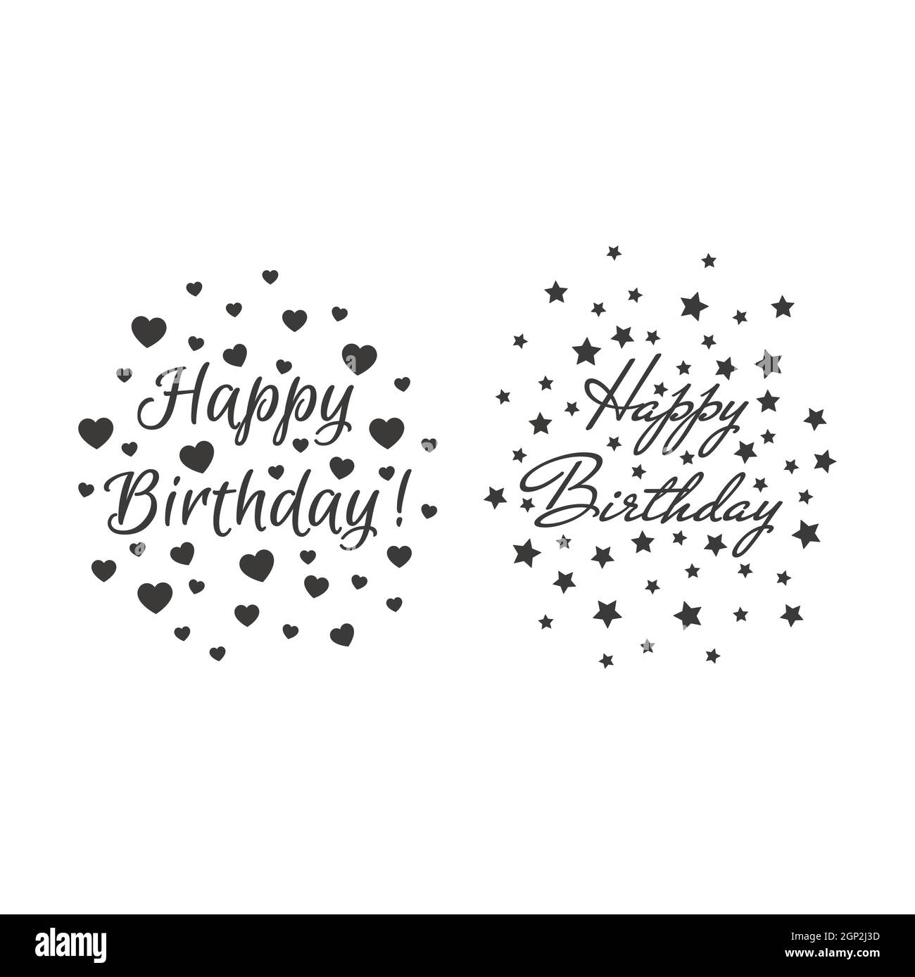 letras de feliz cumpleaños para imprimir en blanco y negro