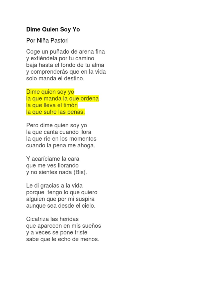 letras niña pastori