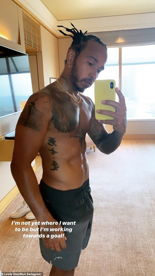 lewis hamilton shirtless