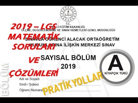 lgs soruları pdf 2019