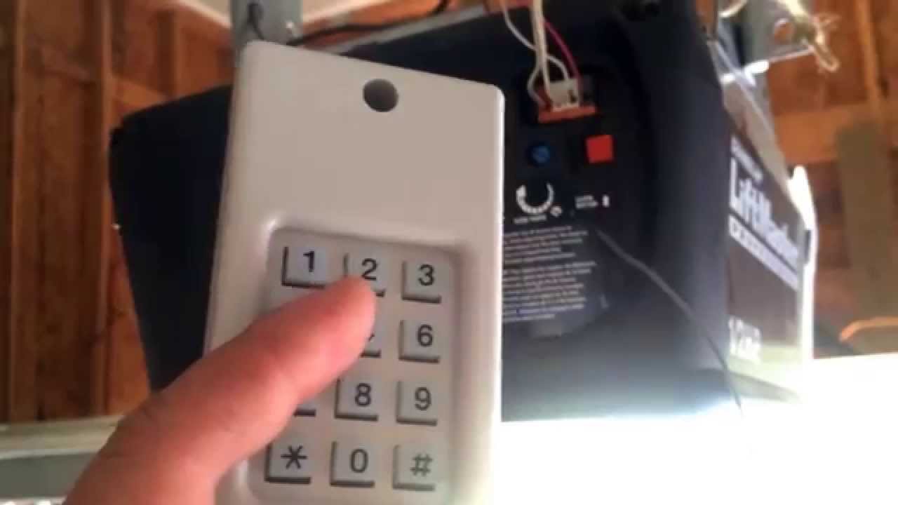 liftmaster keypad reset