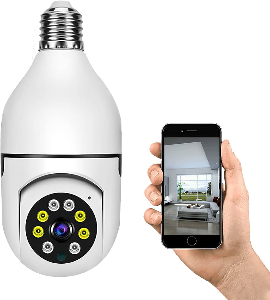 light bulb security cameras wireless outdoor