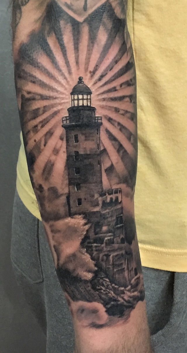 lighthouse tattoo