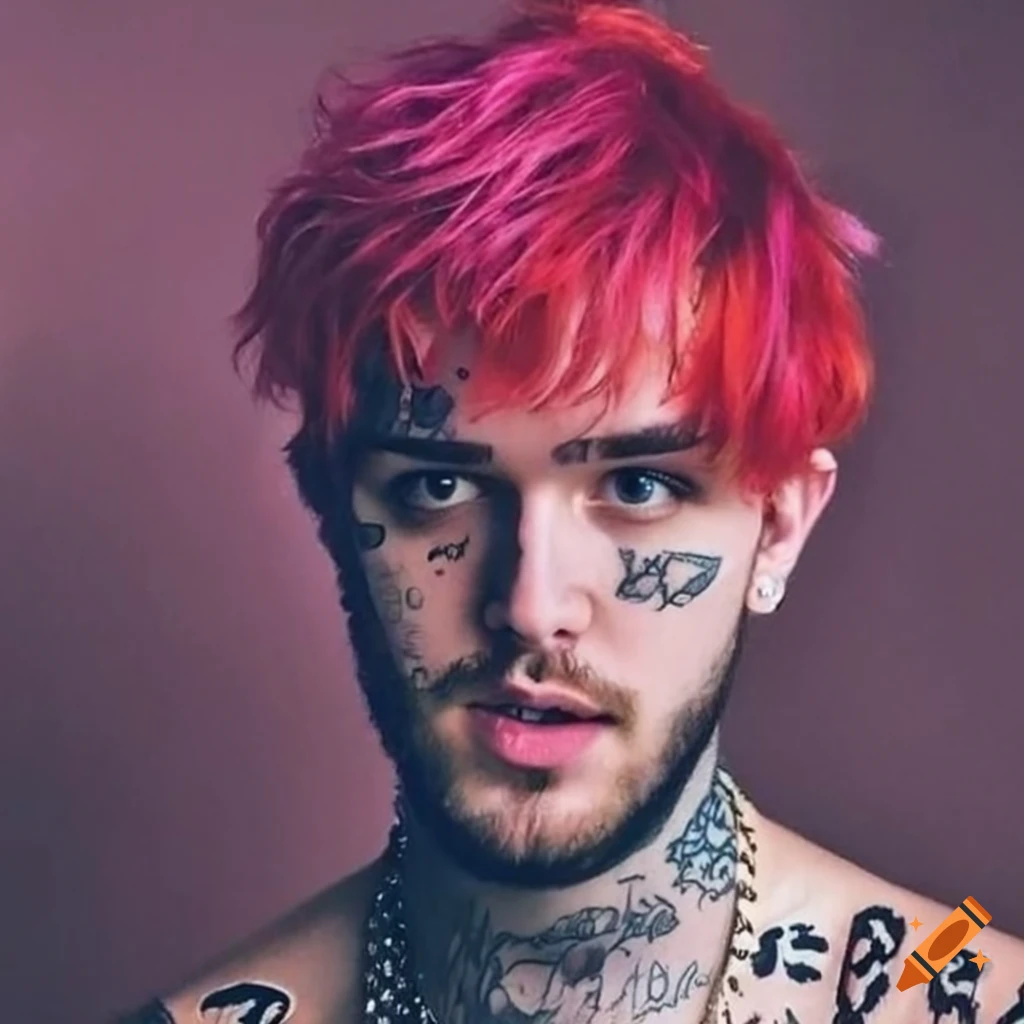 lil peep red hair