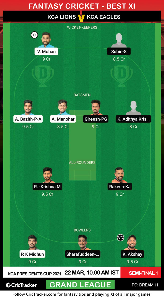 lio vs eag dream11 prediction