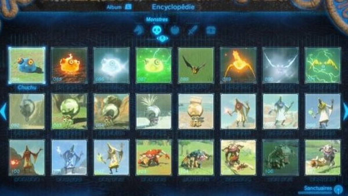 list of enemies in breath of the wild