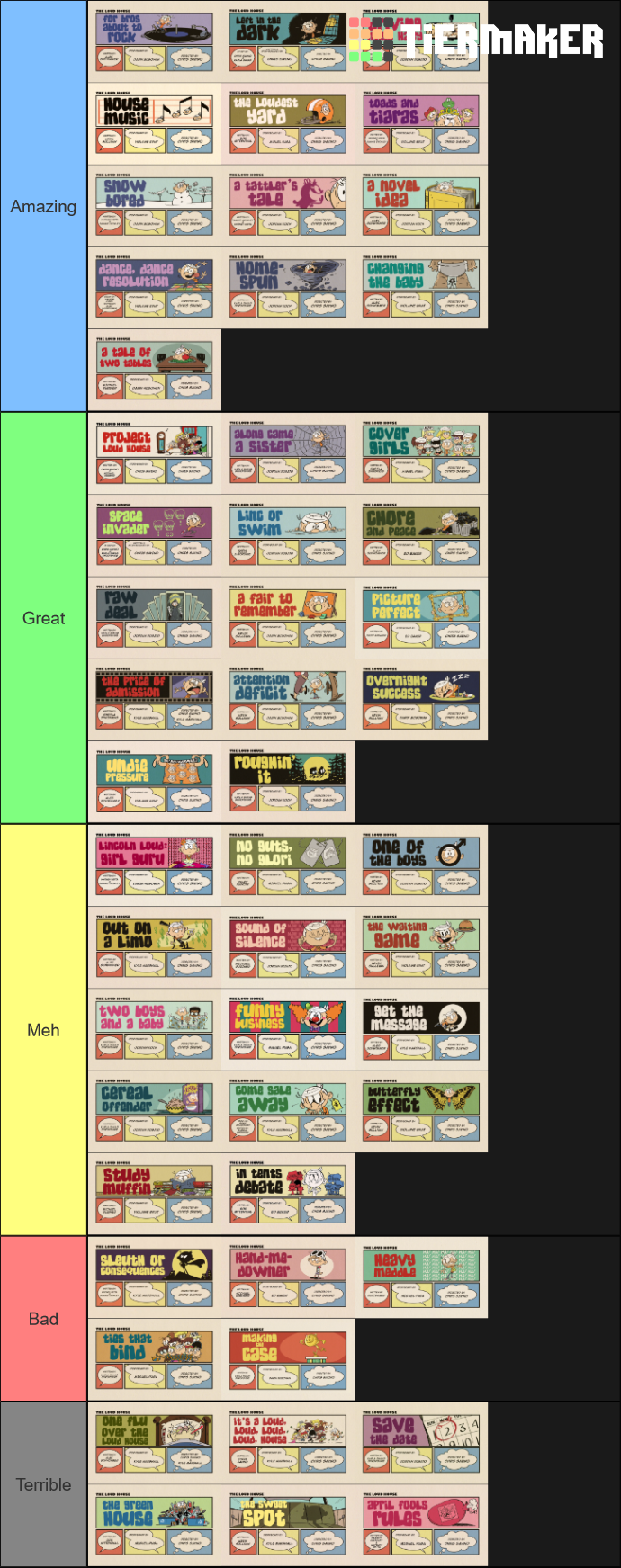 list of the loud house episodes