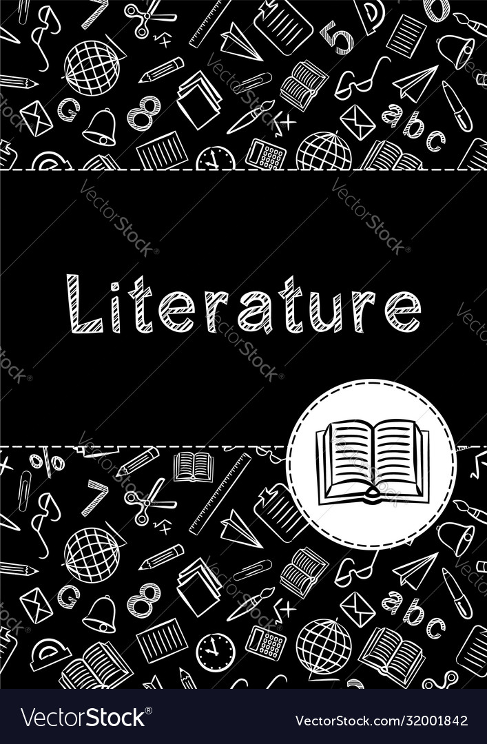 literature notebook cover