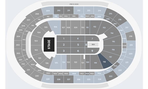 little caesars arena seat map