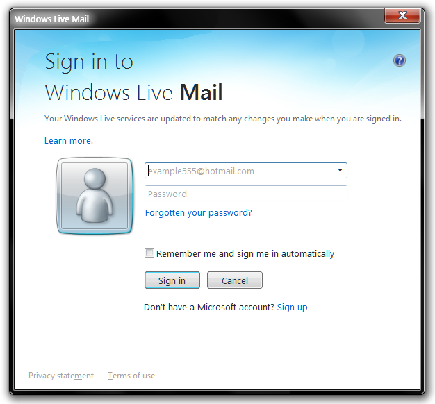 live mail login