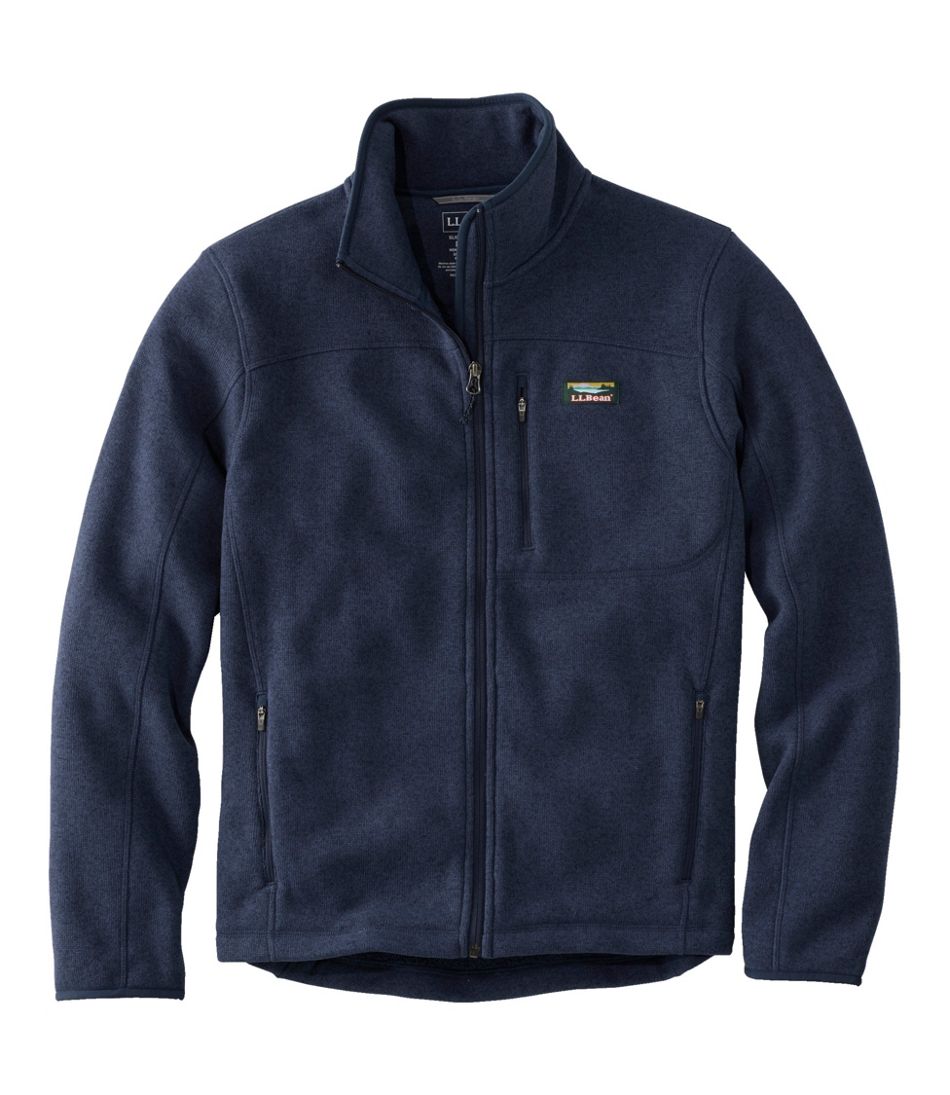 ll bean sweater fleece jacket