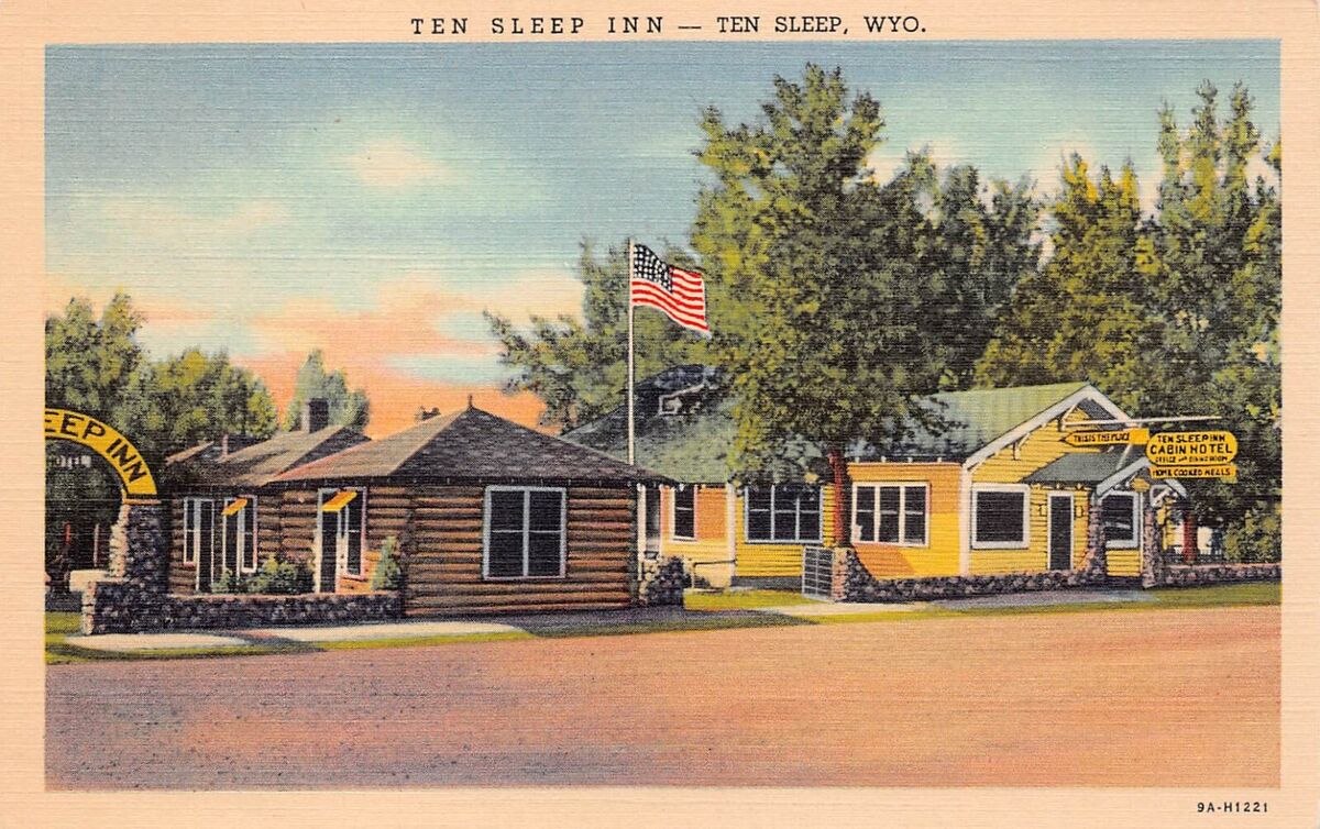 log cabin motel ten sleep wy