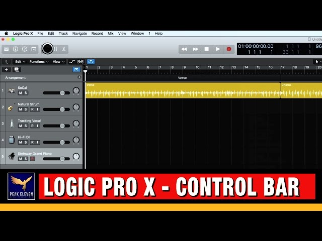 logic pro show time instead of bars