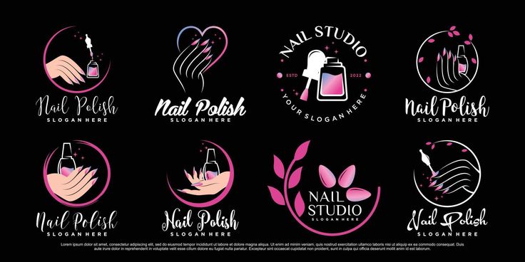 logotipos de uñas