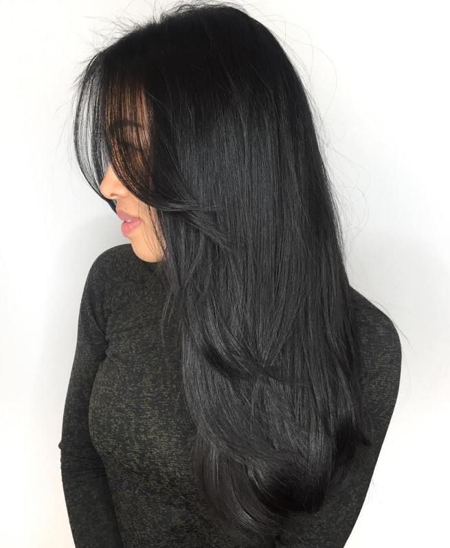 long black hair