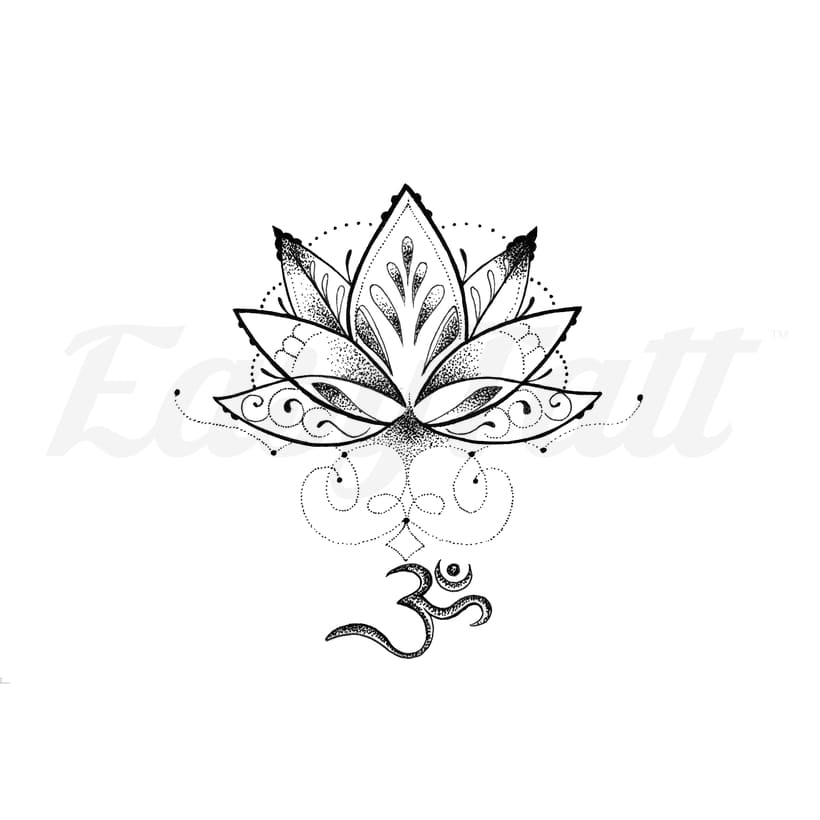 lotus sanskrit tattoo