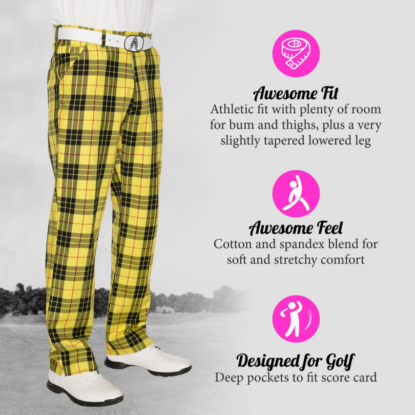 loud golf pants