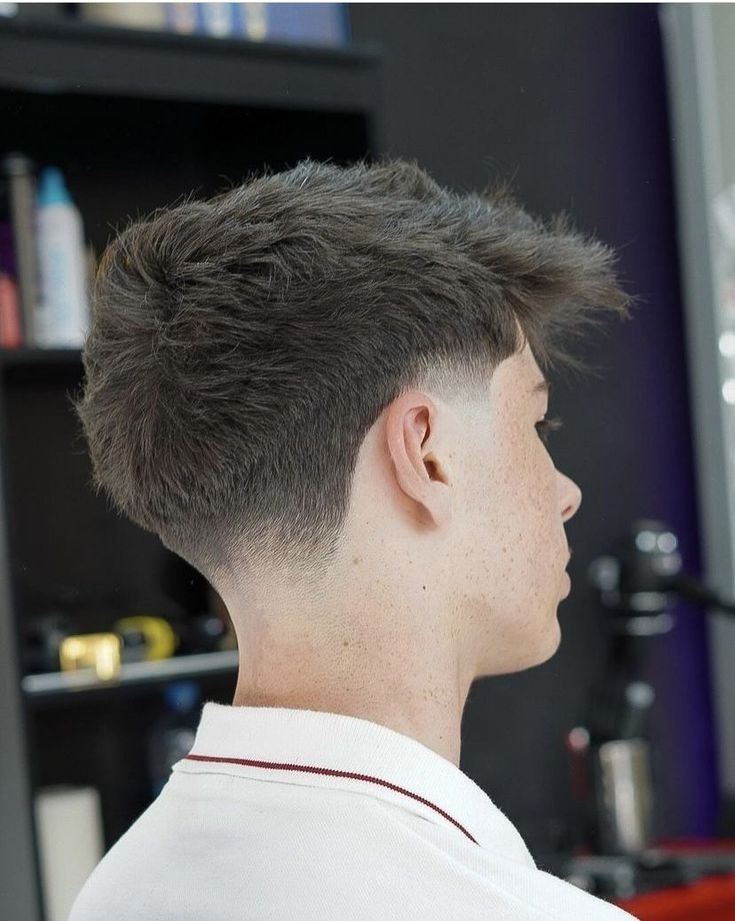 low fade fluffy hair