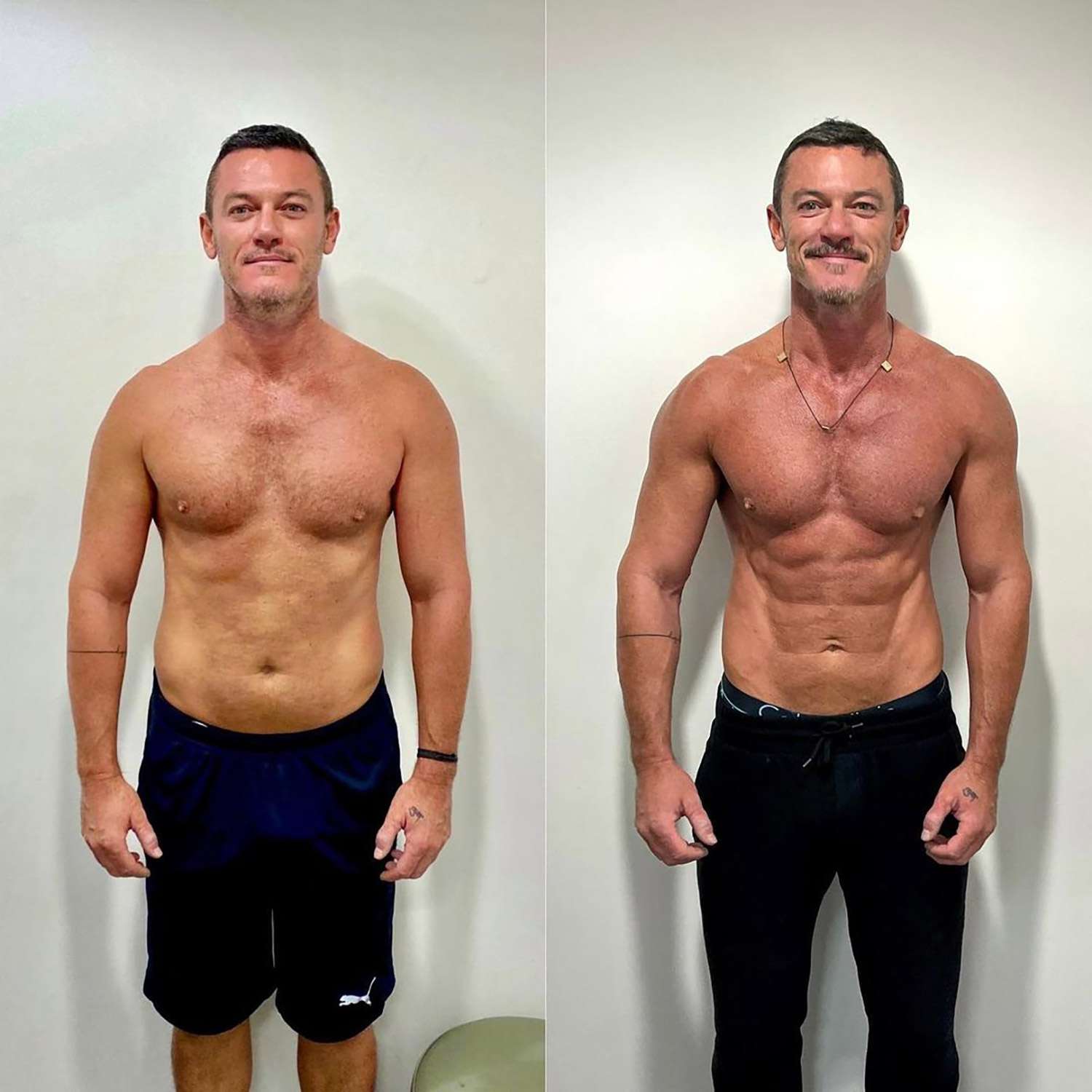 luke evans body